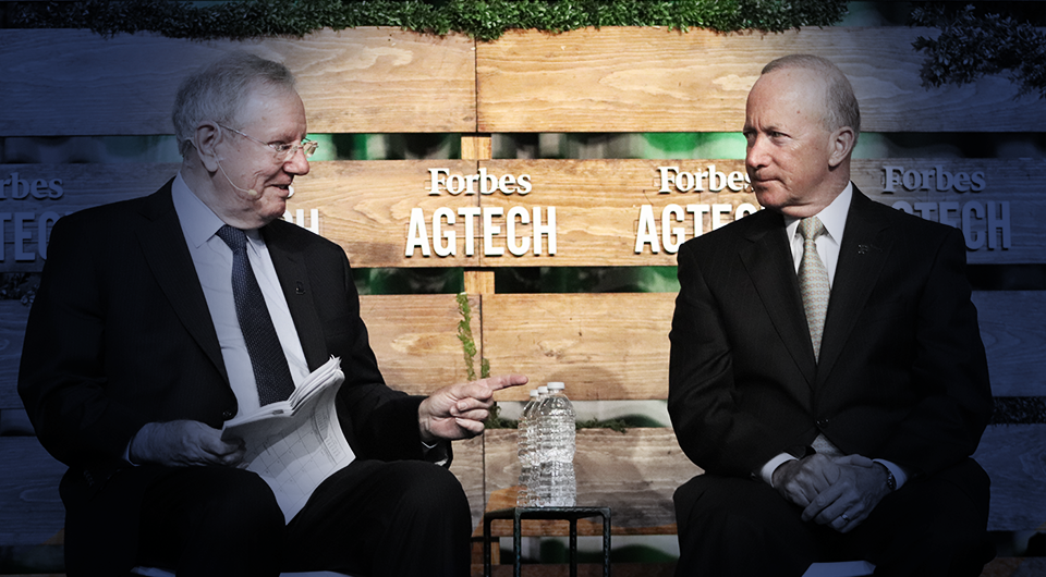 Steve Forbes Mitch Daniels Forbes AgTech – AgriNovus Indiana